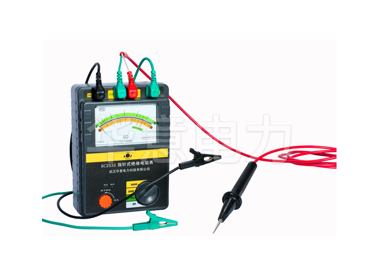 BC2550 指針式絕緣電阻表主機連線